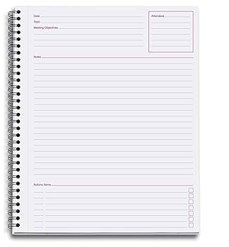 Amazon.com : Cambridge Limited Meeting Planner,Side-Bound,11